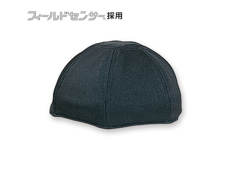 ヘルインナー （ハーフキャップ用・2枚組 ブラック）